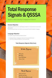 total response signals qsssa no response english