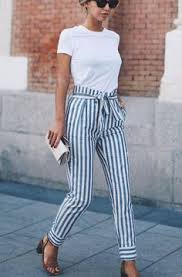 Black And White Striped Pants Outfit Ideas Stripes Fashion Womens Fashion Casual Summer Fashion