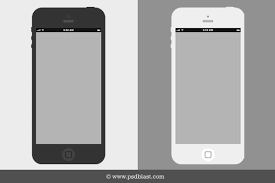 Flat Iphone Wireframe Free Psd Psdexplorer Iphone Mockup Psd Iphone Mockup Iphone