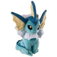 Buy Tomy Pokemon Eeveelution Vaporeon 8 Stuffed Plush At Walmart Com Pokemon Pokemon Plush Indoor Toys