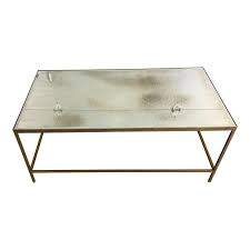 Goldleaf Antique Glass Coffee Table 44x24dx18h 500 Glass Coffee Table Ottoman Coffee Table Types Of Coffee Tables