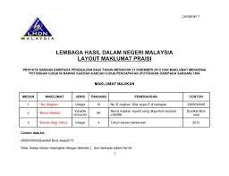 Gambar di atas adalah contohnya. Layout Maklumat Praisi Lembaga Hasil Dalam Negeri