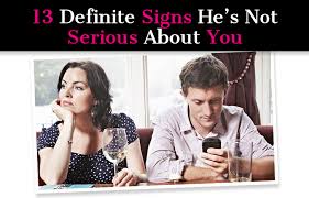 Being a priority does not mean he's going to abandon everything else going on in his life to spend all his time with you. 13 Definite Signs He S Not Serious About You A New Mode
