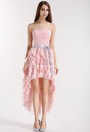 1 blanc avec dentelle blanche 2 ivoire léger avec dentelle blanche 3 beige clair avec dentelle blanche 4. Robe De Cocktail Asymetrique Rose Poudre