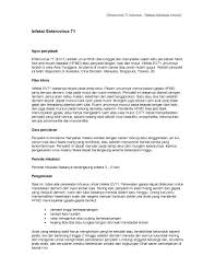 Mesti pedih sampai tak lalu makan. Centre For Health Protection Enterovirus 71 Infection Bahasa Indonesia Version
