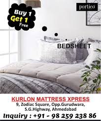 Buy One Get One Free Bedsheet Visit Now Kurlon Mattress Xpress Sg Highway Inquiry 91 9825923886 Store 9 Zodiac Sq Bed Sheets Mattress Store Mattress