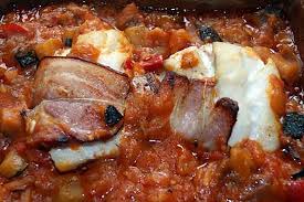 Roules De Dos De Lieu Noir Ou De Cabillaud Au Lard Fume Et Ses Legumes D Ete Recette Lard Fume Idee Recette Plat Recettes De Cuisine