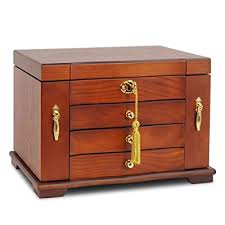 Available for 3 easy payments. Buy Extra Large Wooden Jewelry Box Jewel Case Cabinet Armoire Ring Necklacel Gift Storage Box Organizer Brown Online In Turkey B08nx22qk1