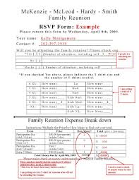 Savesave family reunion registration form template for later. Family Reunion Rsvp Form Reunion Invites