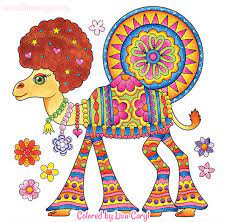 Download Hippie Animals Coloring Book By Thaneeya Mcardle Thaneeya Com