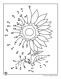 We know that kids love to connect the dots, but why should they have all the fun? Printable Summer Dot To Dot Pages Woo Jr Kids Activities Dot Drawing Dot Pages Sunflower Printable