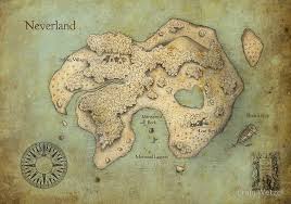 Peter Pan Neverland Map Posters By Craig Wetzel Redbubble Neverland Map Peter Pan Neverland Peter Pan