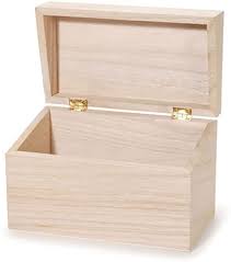 Amazon Com Darice Wood Recipe Box 2 Home Kitchen Recipe Box Wooden Recipe Box Diy Unfinished Wood Boxes