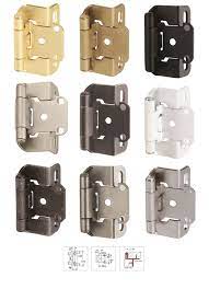 Designed for a 1/2 in. Adjustable 1 2 Inch Overlay Partial Wrap Self Closing Cabinet Hinge By Amerock The Bp7550 Series Features Reliabl Hinges For Cabinets Hinges Types Of Hinges
