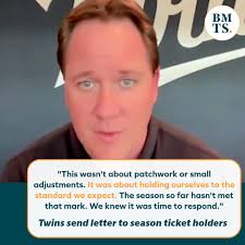 The Twins gutted the roster and then sent letter selling a  "championship-caliber" future. If you're upset, "that's natural" and "shows  how much you care." Read the full letter here:  https://www.si.com/mlb/twins/minnesota-twins-news/twins-gut-the-roster ...