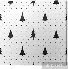 Seamless christmas wrapping paper chevron. Black And White Simple Seamless Christmas Pattern Varied Xmas Trees Happy New Year Polka Dots Background Vector Design For Textile Wallpaper Fabric Wrapping Paper Canvas Print Pixers We Live To Change