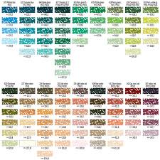 Royal Talens Rembrandt Artist Soft Pastels Colour Chart