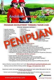 Pertamina Asi Rekrutmen