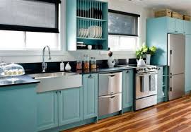 Preparation i prepared to paint doors and side panels by first sanding all bodbyn doors slightly to remove the sheen and give some profile for adhesion. Kitchen Cupboards Get Custom Paint For Real Teal Appeal The Star