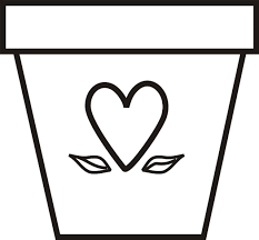 Coloring Pages Of Flower Pots Clipart Best Flower Printable Flower Template Flower Pots