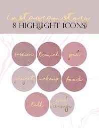 Birthday Instagram Highlight Cover Pink Marble Instagram Story Highlight Icons Marble Cream Gold Dustypink Font Besplatnye Ikonki Instagram Dizajn Ikonki