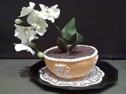 Cake Design Le Pot De Fleur Et Son Orchidee Cake Design Pot De Fleurs Pot De Fleur Design