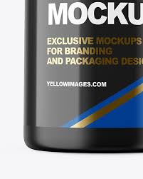 Download Matte Protein Jar Mockup In Jar Mockups On Yellow Images Object Mockups PSD Mockup Templates