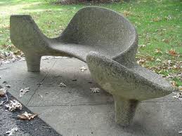 Mid Century Modern Freak Bench In Bronx Ny Via Street Furniture Public Seating Concrete Bench