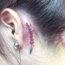 30 Brilliantly Simple Behind The Ear Tattoo Ideas Ear Tattoo Ideas Behind Ear Tattoos Behind The Ear Tattoo
