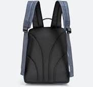 Zaino Tristan Texture con Logo in Rilievo colore Blu