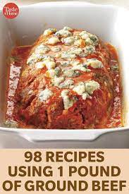 101 Recipes Using 1 Pound Of Ground Beef Ground Meat Recipes Ground Beef Recipes Dinner With Ground Beef
