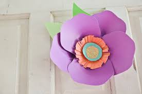 Large paper flower diy templates, nursery paper flowers wall decor, pdf printable flower templates, flower svg cut files. Diy Hand Cut Paper Flowers Project Nursery