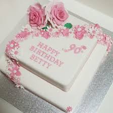 My Mum S 90th Birthday Cake By Mysweetbarossa 90th Birthday Cakes 80 Birthday Cake Birthday Sheet Cakes