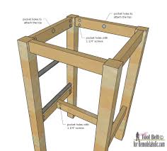 How to build a counter height bar stool. Remodelaholic Diy Bar Stools With Metal Bar Accents