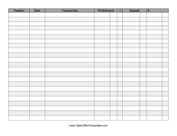 Balance Your Checkbook With This Large Full Page Check Register Free To Download And Print Printable Check Register Check Register Checkbook Register