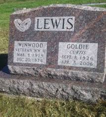 Goldie Alberta Curtis Lewis (1926-2006): homenaje de Find a Grave