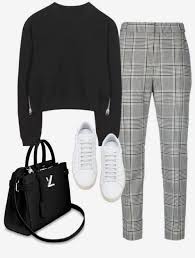 Black And White Square Pants Outfit Ideas Square Pants Black Knit Sweater White All Star Knitwear In 2020 Black Knit Sweater Black Women Fashion Square Pants