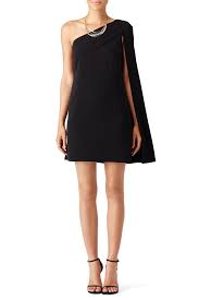 Jill Jill Stuart Black Drama Cape Shift Dress Shift Dress Dresses Jill Stuart