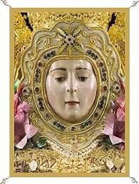 Porras E&B Virgen del Rocio Balconera Colgadura Repostero 70x100 cm Regalo  romeria el rocio candelaria Almonte: Amazon.es: Jardín