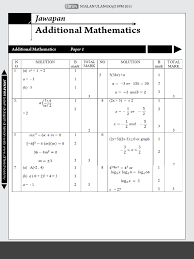 Penilaian markah dalam video ini adalah secara andaian sahaja, namun tidak terlalu keterlaluan dan. Matematik Tambahan Skema Quadratic Equation Mode Statistics