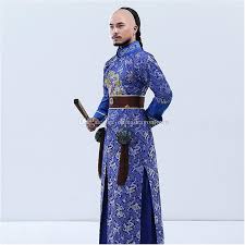 2020 New Arrival Film Performance Stage Wear Blue Embroidered ...