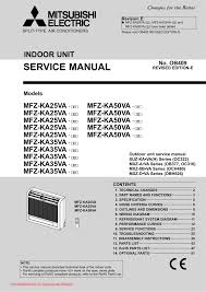 If the remote of your air conditioner has a test button, you can use it to determine the error code. Mitsubishi Electric Mfz Ka50va User Manual Manualzz