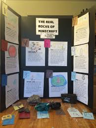 Biology Science Fair Projects Ideas The Real Rocks Of Minecraft For Our Science Fair Project 7th Grade Science Projects Science Fair Projects Project Based Learning Elementary