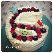 電子オーブンレンジ 再発見 に参加中 ハーフバースデーケーキ ハーフバースデー ケーキ バースデーケーキ ケーキ