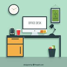 Free Vector Office Desk