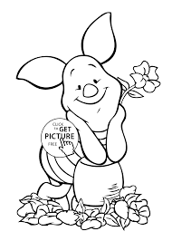Great coloring pages of walt disney frozen movies. Winnie Pooh Piglet Coloring Page For Kids Free Printable Coloring Library