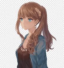 Maybe you would like to learn more about one of these? Anime Brown Hair Drawing Blue Hair Wavy Brown Black Hair Fictional Character Png Pngwing