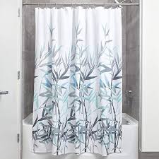 Amazon Com Interdesign Anzu Fabric Shower Curtain Water Repellent And Mold And Mildew Resistant For Master Gu Fabric Shower Curtains Shower Curtain Curtains