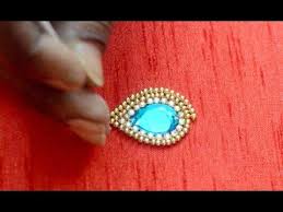 Making Of Checks Pattern Sleeves With Pearls And Beads Maggam Work Making Video How To Make Beads Embroidery Blouse Designs Hand Work Blouse Design