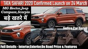 Tata Safari 2020 Launch In India Review Interior Price Features Safari 2020 Youtube
